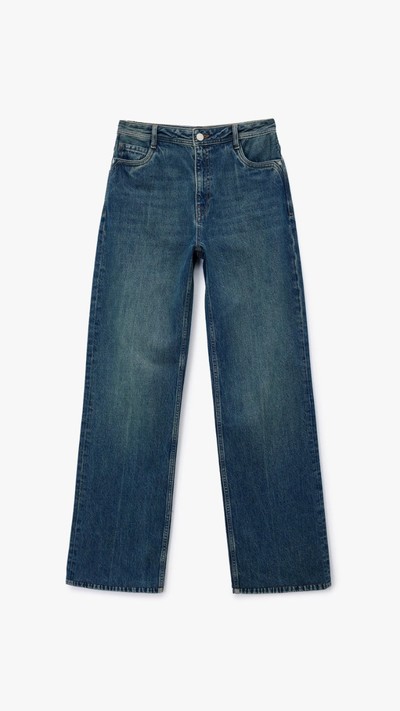 Uzun Paça Straight Fit Jean Pantolon