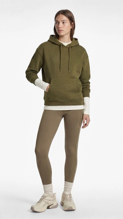 Uzun Kollu Cepli Kapüşonlu Oversize Sweatshirt