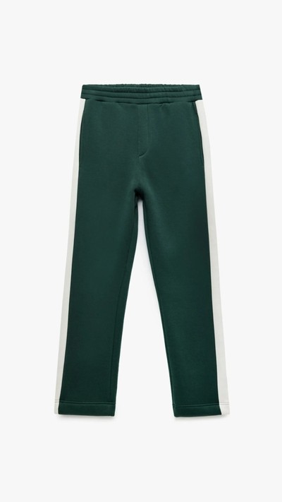 Renk Kontrastlı Beli Lastikli Kışlık Eşofman Altı