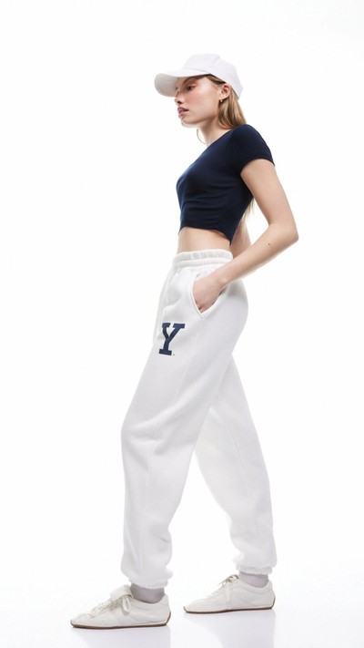 Üç İplik Şardonlu Lisanslı Yale Baskılı Jogger Eşofman Altı