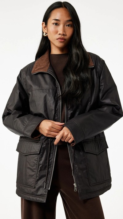 Barn Ceket Cepli Fermuarlı Su İtici Uzun Kollu