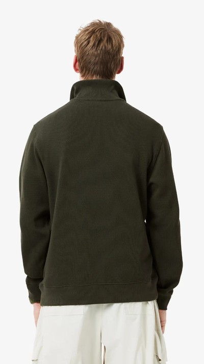 Yarım Fermuarlı Haki Sweatshirt