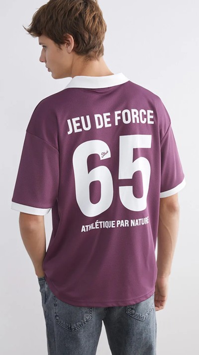 Polo Neck Printed Men's T-shirt