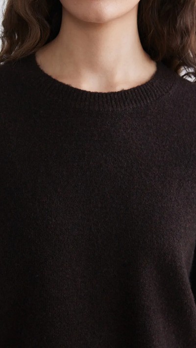 Crew Neck Women's Knitwear Sweater