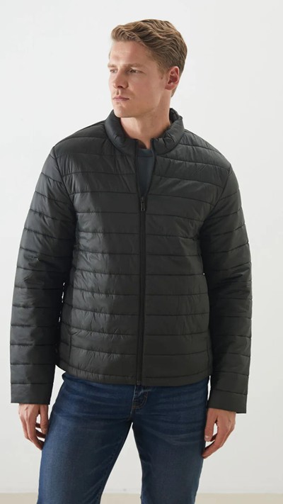 Standard Fit Funnel Neck Men's Puffer Coat