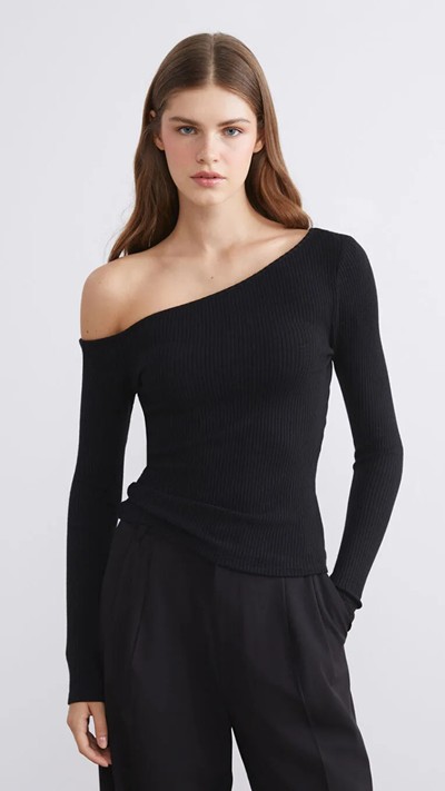 Neck Ribbed Women's Body