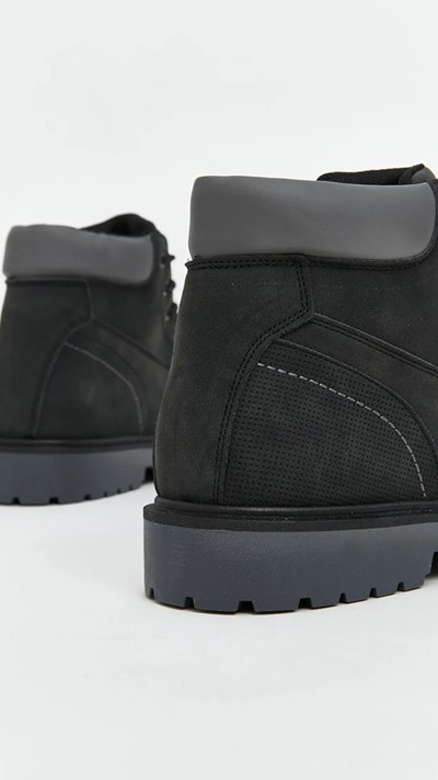 Faux Suede Men's Boots