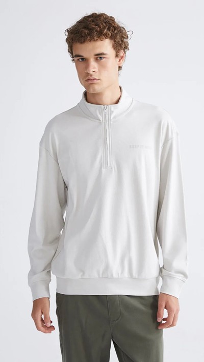 Funnel neck men's sweatshirt, desFunnel Neck Printed Men's Sweatshirt