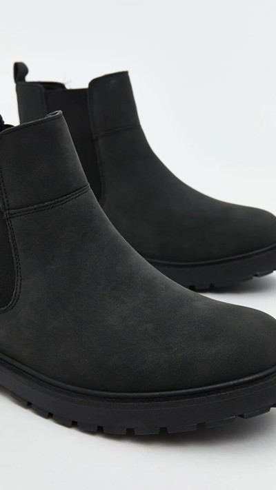 Faux Suede Men's Boots