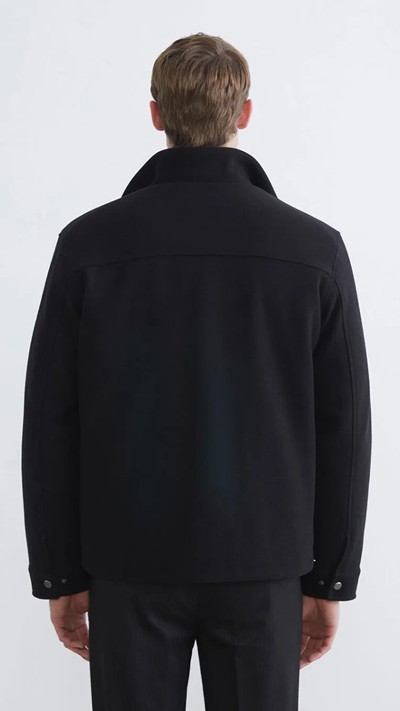 Regular Fit Funnel Neck Men's Cachet Coat