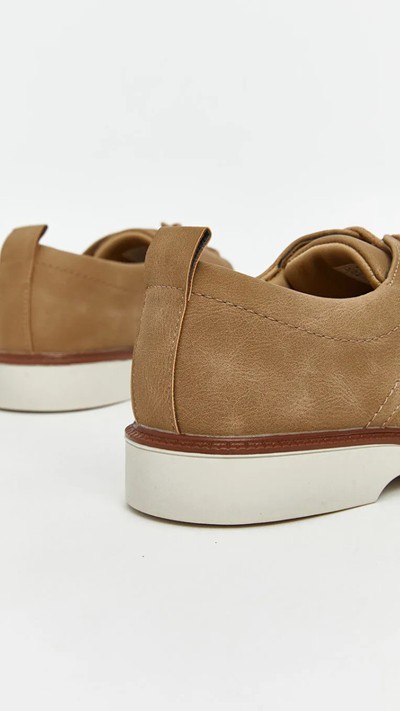 Faux Suede Lace-up Men's Classic Shoe