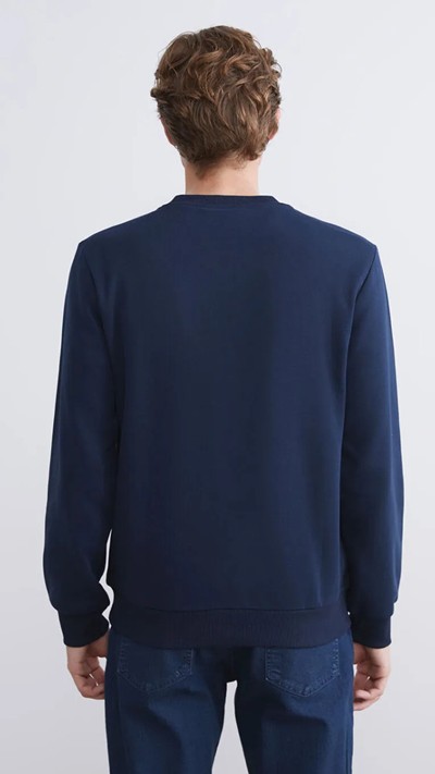 Crew Neck Printed Men's Sweatshirt