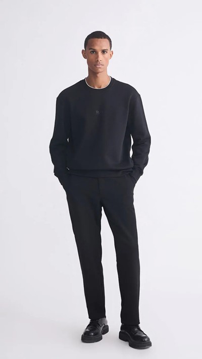 Crew Neck Men's Thick Sweatshirt