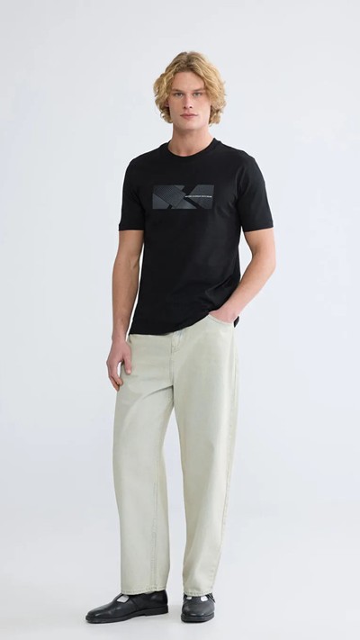 Crew Neck Printed Men's T-shirt