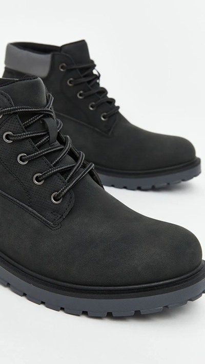 Faux Suede Men's Boots