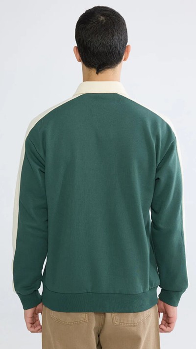 Polo Neck Stranger Things Printed Men's Thick Sweatshirt