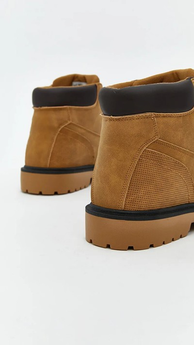 Faux Suede Men's Boots