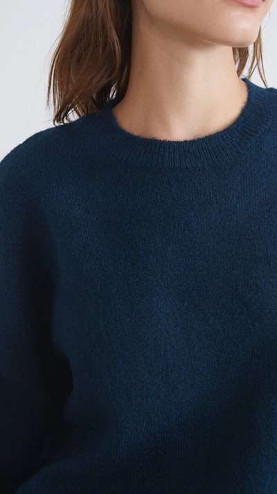 Crew Neck Oversize Women's Knitwear Sweater
