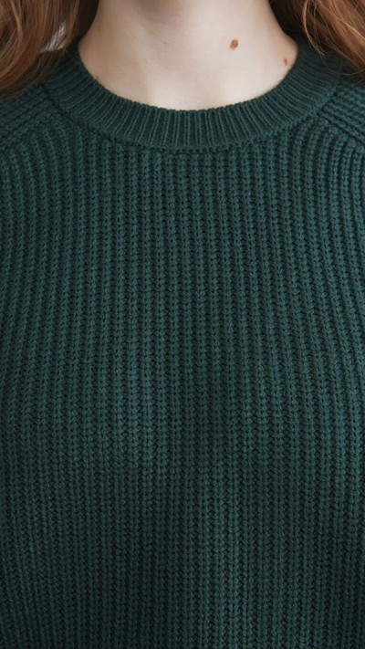 Crew Neck Women's Knitwear Sweater