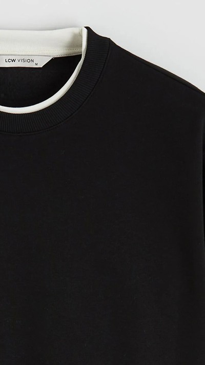 Crew Neck Men's Thick Sweatshirt