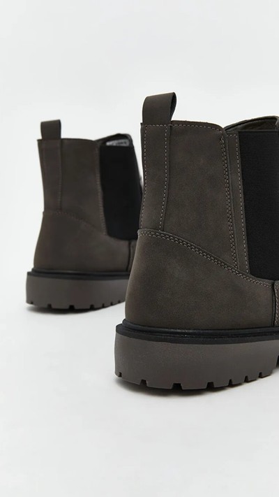 Faux Suede Men's Boots