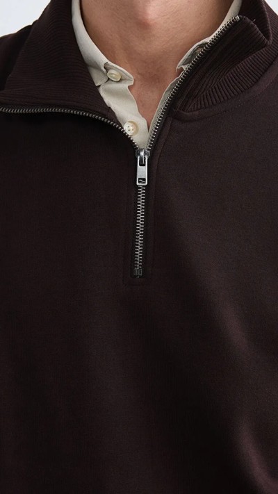 Man Brown Sweatshirt