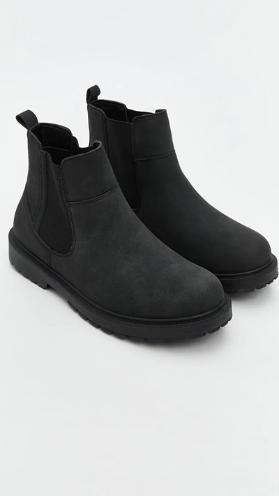 Faux Suede Men's Boots