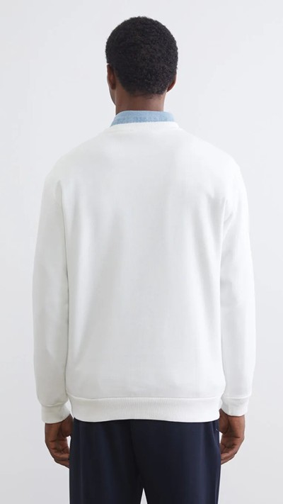 Crew Neck Printed Men's Sweatshirt