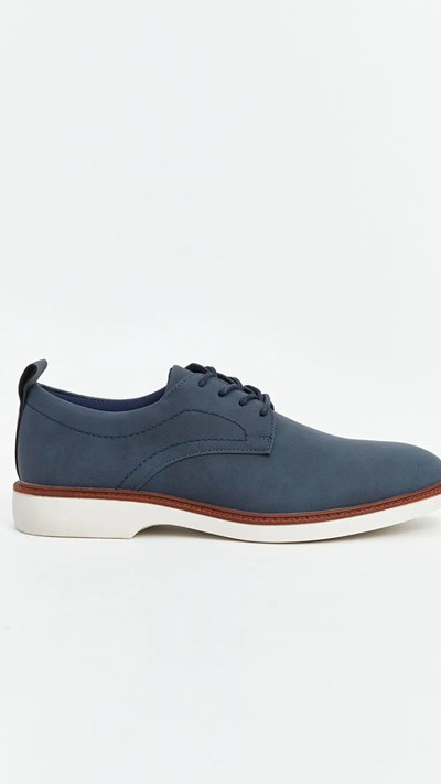 Faux Suede Lace-up Men's Classic Shoe