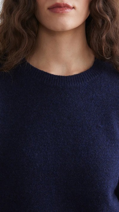 Crew Neck Women's Knitwear Sweater