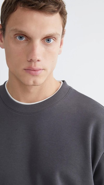 Crew Neck Men's Thick Sweatshirt